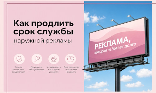Как продлить срок службы наружной рекламы в  Гулькевичах