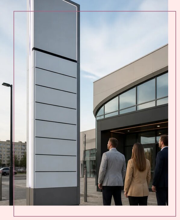 Стелы для торгового центра в Гулькевичах по цене от 259350 р. | Аванза-Гль