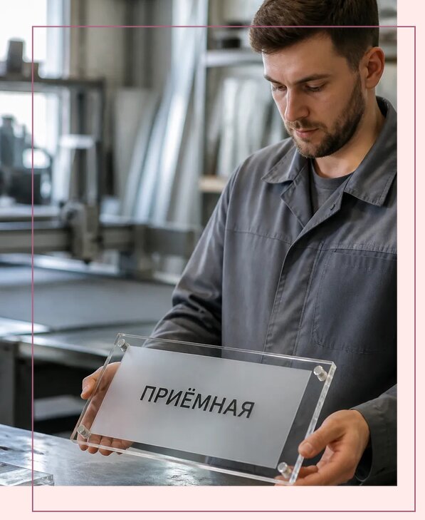 Таблички из оргстекла на заказ в Гулькевичах от 4046 р. | Аванза-Гль