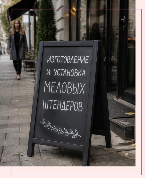Меловые штендеры в Гулькевичах по цене от 6743 р. | Аванза-Гль